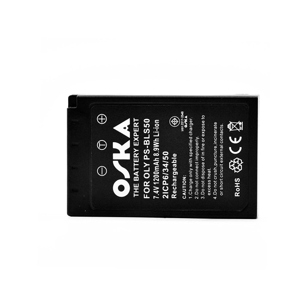 OSKA Camera Battery For Olympus PS-BLS5/ BLS50