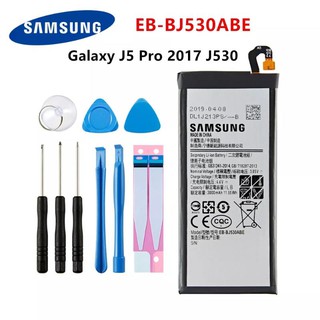 SAMSUNG EB-BJ530ABEแบตเตอรี่ 3000mAhสำหรับSamsung Galaxy J5 Pro 2017 J530 SM-J530K SM-J530F SM-J530Y + เครื่องมือ