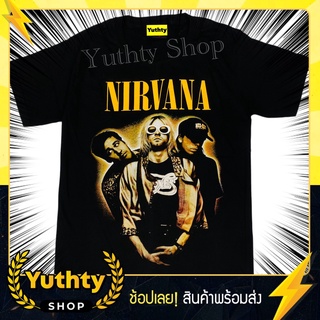 เสื้อวง NIRVANA COBAIN เสื้อยืดแฟชั่นวินเทจ90 ไม่มีตะเข็บข้าง ใส่ได้ทั้งชายและหญิงสามารถปรับแต่งได้