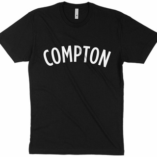 T-shirt  ใหม่ เสื้อยืดลําลอง สําหรับผู้ชาย แขนสั้น คอกลม พิมพ์ลาย COMPTON South Central - Los Angeles - - หลากสีสัน คุณภ