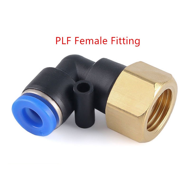 Plf อะแดปเตอร์ข้อต่อท่อลมนิวเมติก เกลียวตัวเมีย BSPT 1/8 นิ้ว 1/4 นิ้ว 3/8 นิ้ว 1/2 นิ้ว