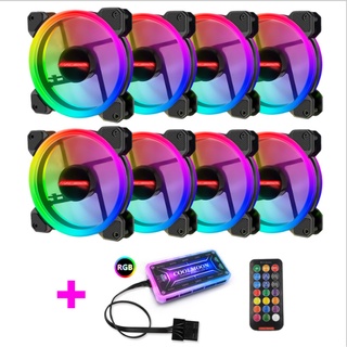 ชุดพัดลม ระบายความร้อน ติดเคส RGB COOLMOON Sunshine VII x8+ปรับไฟ สินค้าใหม่ ราคาสุดคุ้ม พร้อมส่ง ส่งเร็ว ประกันไทย C...