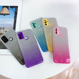 เคส กากเพชร ทูโทน 3ชิ้น รุ่น Oppo A9-20 A5s R9s A7 F9 F11pro A12 Reno4 Reno5 Reno2 Reno2F A1K K3 K5เคสกันกระแทก พร้อมส่ง