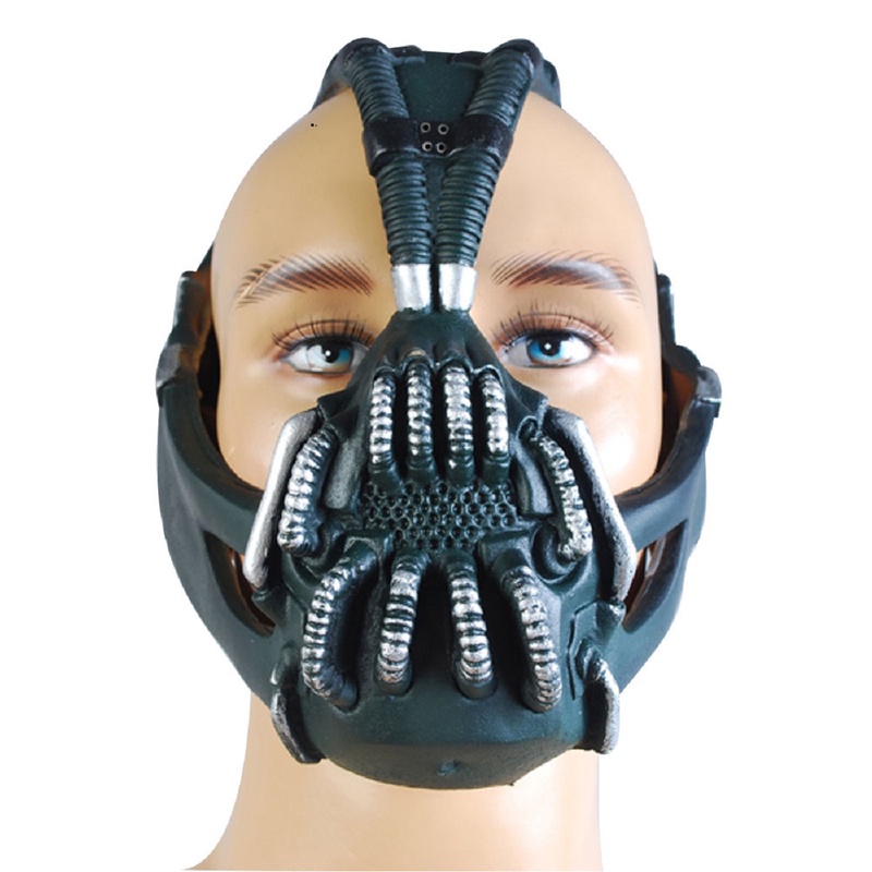 หน้ากากค้างคาว PVC พร็อพคอสเพลย์ The Dark Knight Rise Batman สําหรับปาร์ตี้ฮาโลวีน