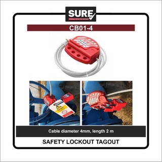 Suresafe LockoutTagout Cable Lockout CB01-4