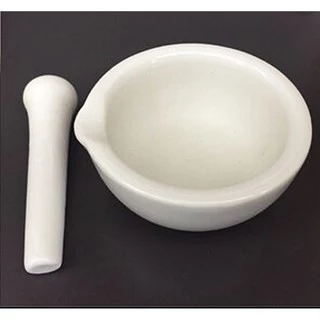 โกร่งบดยา โกร่ง โกร่งบดยากระเบื้อง mortar and pestle โกร่งบดสารเคมี ครก สาก ครกบดยา อุปกรณ์ห้องวิทยาศาสตร์