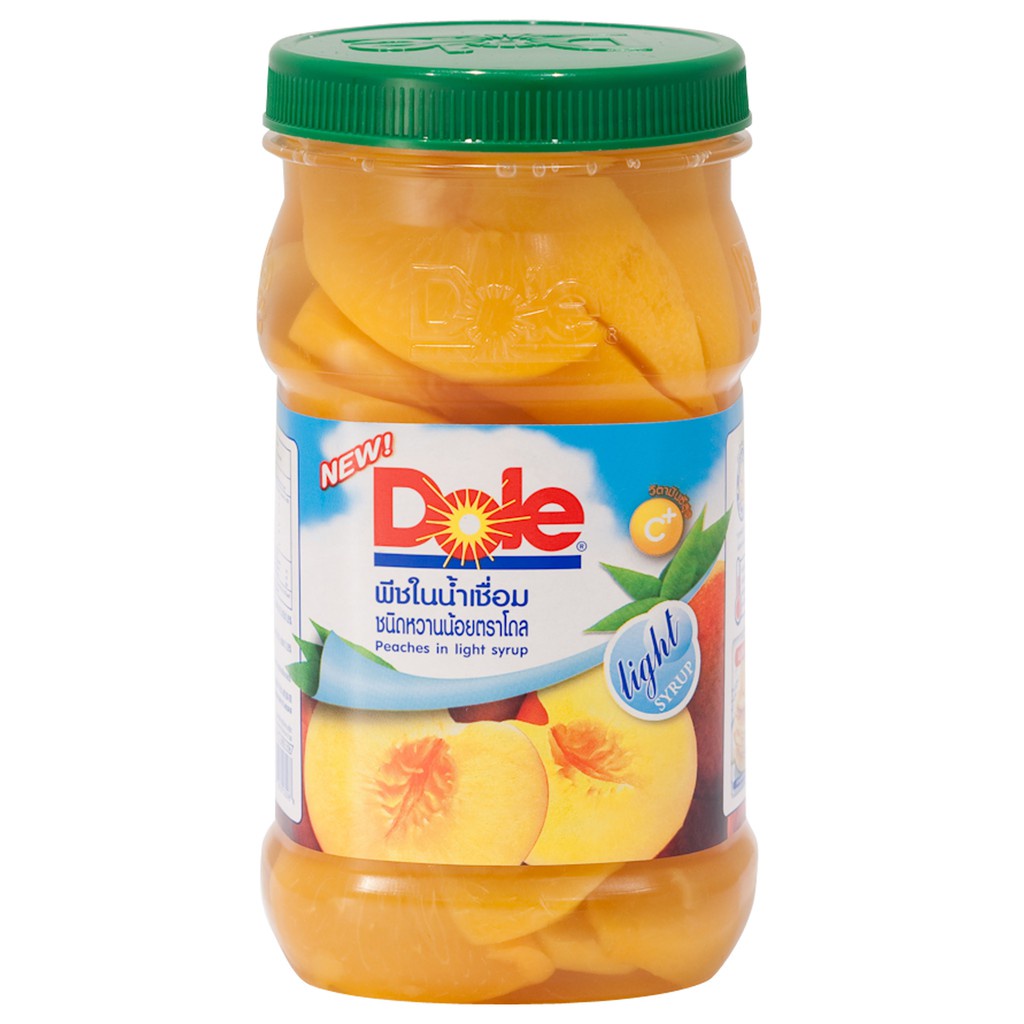 Dole โดล พีชในน้ำเชื่อมหวานน้อย666กรัม