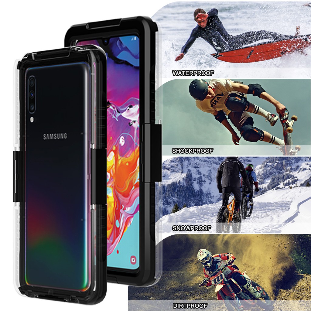 FOR Samsung Galaxy A10 10S  A20 A30 A30S A40 A50 A50S  A60 A70  A31  A01 A51 A71 เคสกันน้ำเคสโทรศัพท์มือถือกันน้ําสําหรับ