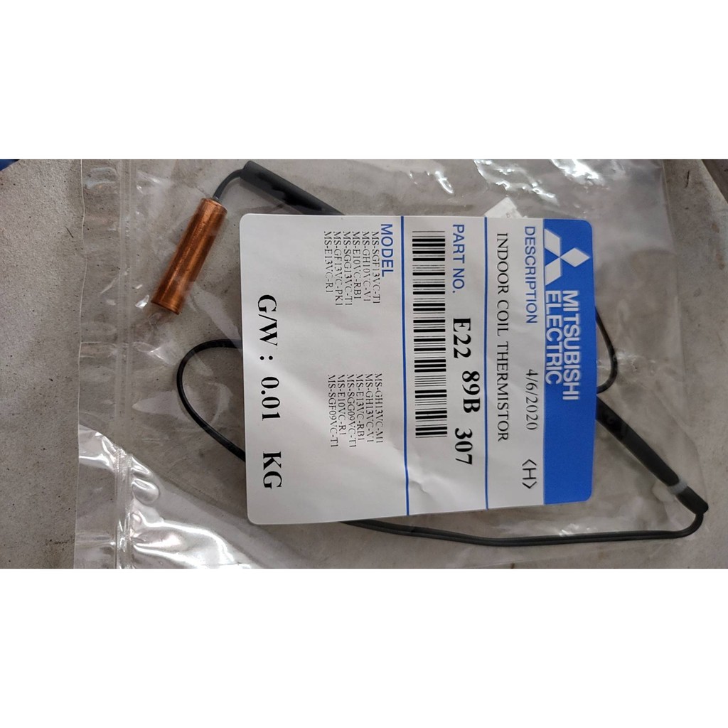 0000626 เซ็นเซอร์แอร์ มิตซูบิชิ E22 89B 307 MITSUBISHI อะไหล่แอร์แท้ศูนย์
