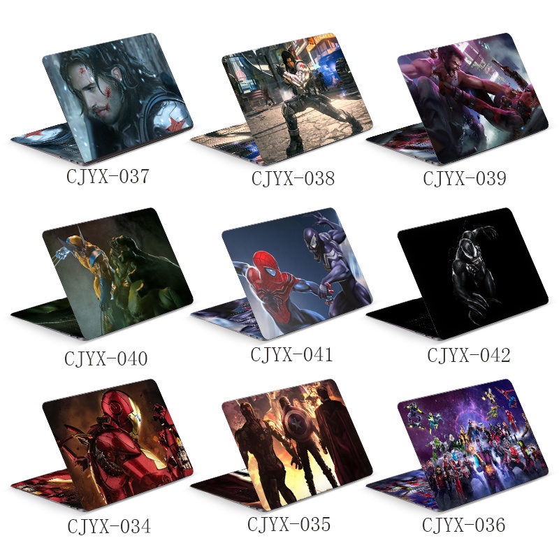 สติ๊กเกอร์แล็ปท็อป DIY สติ๊กเกอร์คอมพิวเตอร์ซูเปอร์ฮีโร่ สติ๊กเกอร์ Marvel Boy สติ๊กเกอร์หล่อ Iron M