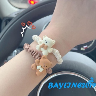 Bay- ยางรัดผม หางม้า แบบหนา ลายหมีน่ารัก สําหรับเด็ก