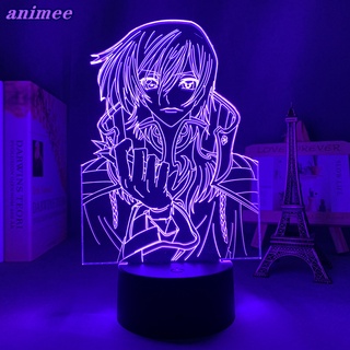 โคมไฟตั้งโต๊ะ Led รูปการ์ตูนอนิเมะ Code Geass Lelouch 3d ของขวัญวันเกิด สําหรับตกแต่งห้องนอนเด็ก