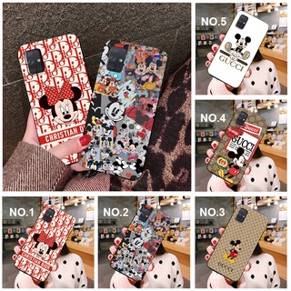 เคสโทรศัพท์มือถือนิ่ม ลายมิกกี้เมาส์ สีดํา สําหรับ OPPO F11 A9 F17 F19 Find X3 Pro Plus Lite 9PQL