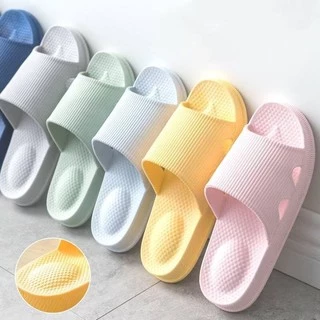 HM 55 รองเท้าแตะเพื่อสุขภาพ เนื้อยาง EVA กันลื่น มีปุ่มนวดส้นเท้า พื้นนิ่ม สีสันหลากหลาย D66
