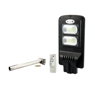 EVE ไฟถนน โซล่าเซลล์ โคมไฟถนน Solar light รุ่น SSL-02 20W ระบบตรวจจับ IP65 กันน้ำ พร้อมขายึด แสงขาว