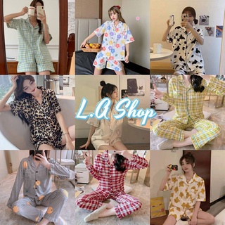 L,A Shop ​พร้อมส่ง ชุดนอน เสื้อแขนสั้น+กางเกงขาสั้น/เสื้อแขนยาว+ขายาว ใส่แล้วน่ารักมาก " DX-SY " 05