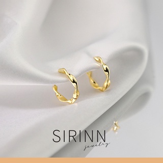 ต่างหูห่วงเงิน 925 แบบเกลียว ตุ้มหูเงิน by Sirinn Jewelry