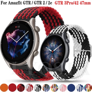 สายนาฬิกาข้อมือ แบบถัก ปรับได้ สําหรับ Xiaomi Huami Amazfit GTR 3 3Pro GTR 2 2e 2eSIM GTR 47 มม. 42 มม.