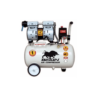 BISON ปั๊มลมไร้น้ำมัน 1.5 HP ขนาด 50 ลิตร รุ่น 2X550-50