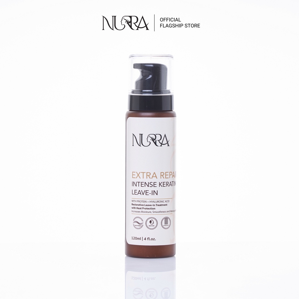 NURRA Extra Repair Intense Keratin Leave-in 120ml ผลิตภัณฑ์อาหารผมเนอร์ร่า