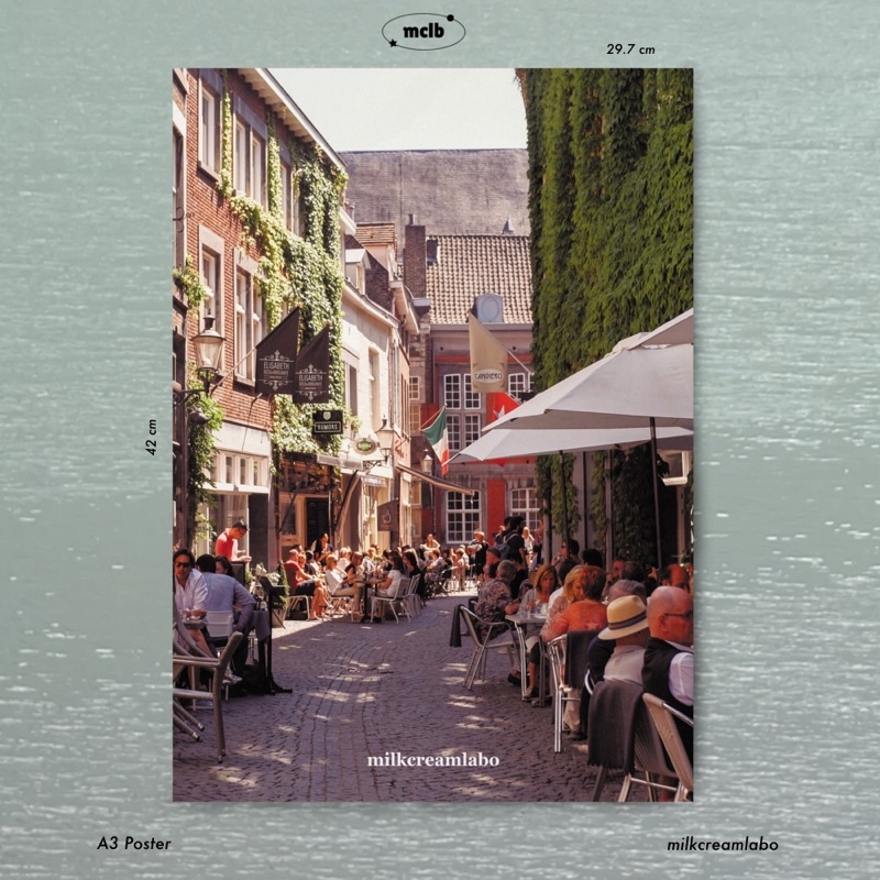 โปสเตอร์ โปสเตอร์ติดผนัง แต่งห้องมินิมอล ไซส์ A3 Cafe Vibes พร้อมส่ง ไม่รวมกรอบ milkcreamlabo