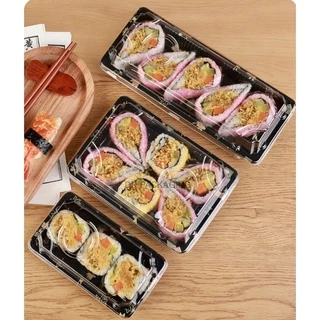 DEDEE(50ชุด)กล่องซูชิ ถาดซูชิญี่ปุ่น ถาดแซลม่อน ถาดใส่เนื้อ