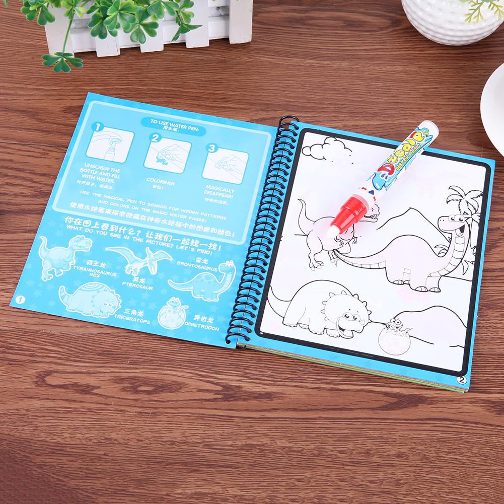 [CHE] Reusable Water Painting Book with Magic Doodle Pen Kids ...