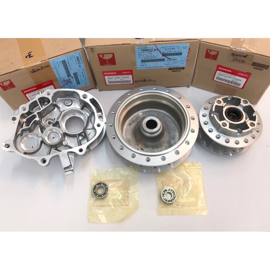 ดุมหน้า+ดุมหลัง+เรือน+ลูกปืน(ชุด) ใช้แปลงล้อ17  PCX150,125(2012-2017) (ชุดดุมรุ่นClick125I)แท้ศูนย์HONDA100% - รูปที่ 2