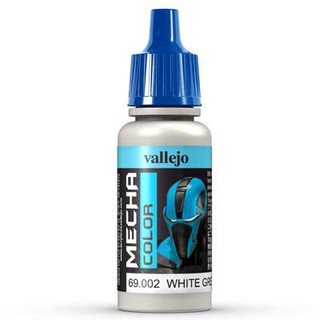 (พร้อมส่ง) Vallejo MECHA COLOR 69.002 White Grey สีสูตรน้ำ สีวาเลโฮ