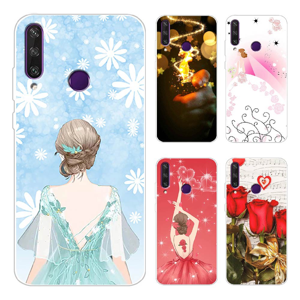 HUAWEI Y6P Y5 2019 HONOR 8S Y5P Y6 2019 Y8S Y8P เคสโทรศัพท์ TPU ซิลิโคนโรแมนติก Love Series ปลอก