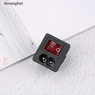 ((Amonghot)) ขายดี ซ็อกเก็ตสวิตช์เปิด 250V ไฟสีแดง