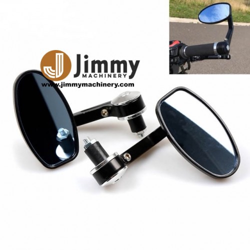 Universal Vintage Motorcycle Bar End กระจกมองข้างทรงรี Ktn Gp250