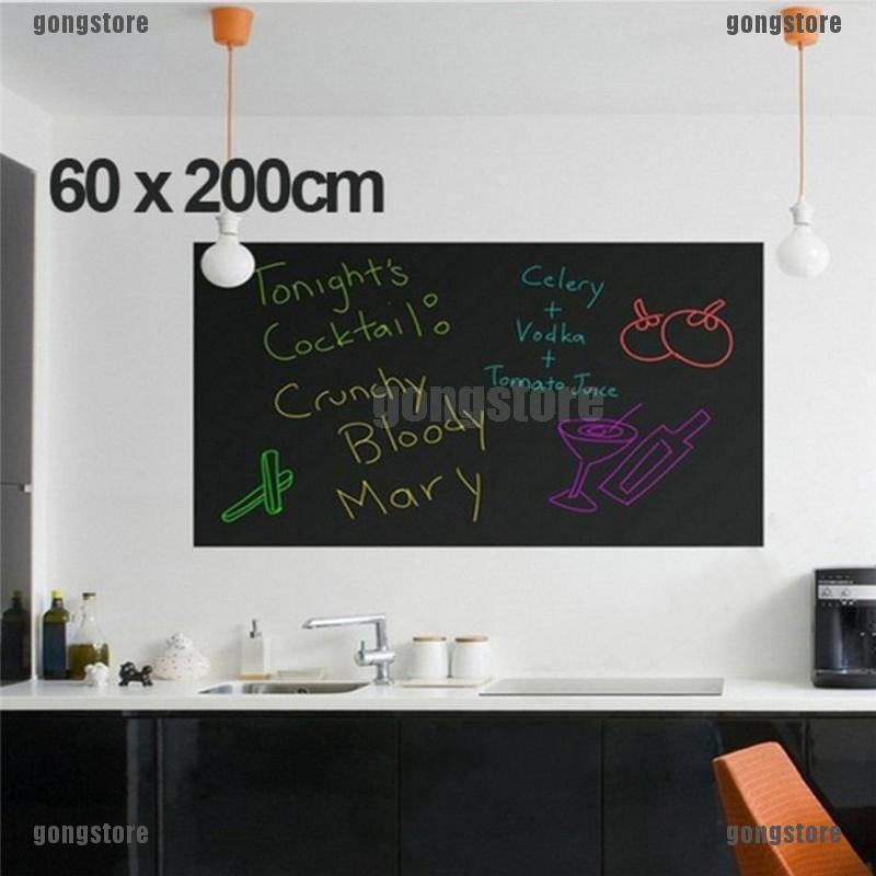 GONGSTORE สติ๊กเกอร์ไวนิลกระดานดำกระดานดำขนาด 200 x 60 ซม