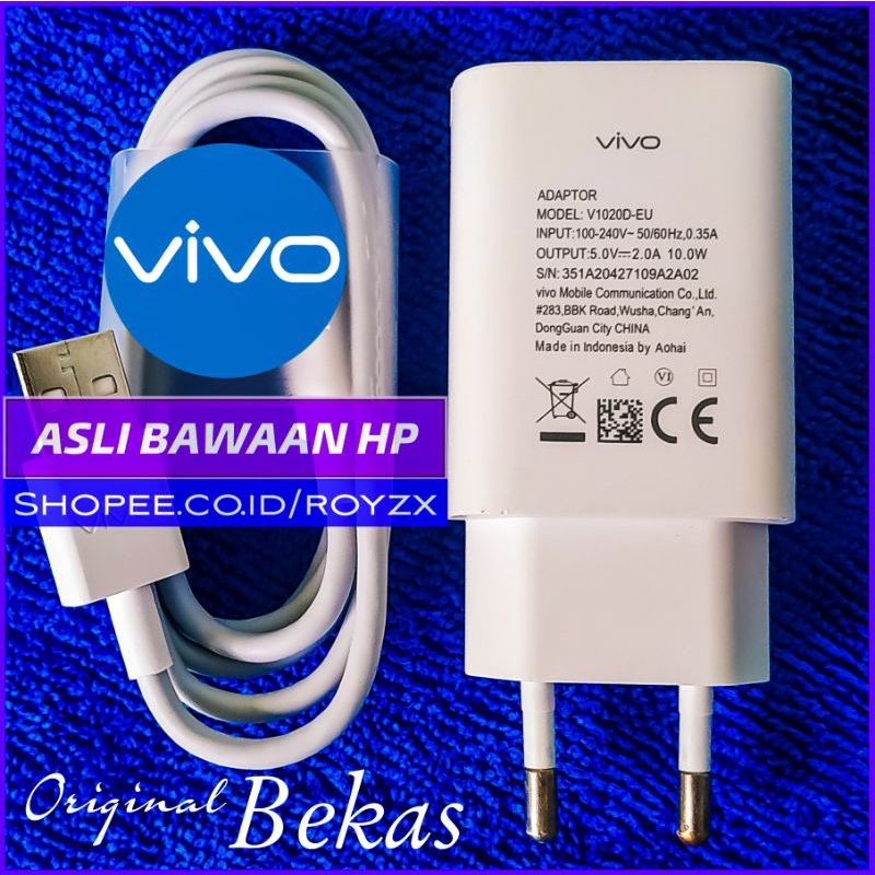 Hp Vivo Charger Cas Y12 Y83 Y15 Y95 Y93 Original Micro Usb 10 วัตต์โทรศัพท์มือถือมือสอง