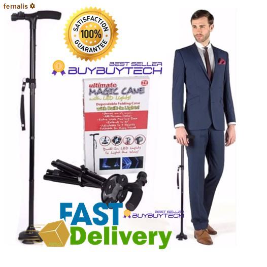 จัดส่งจากกรุงเทพbuybuytech MAGIC CANE With LED Light ไม้เท้าช่วยพยุง ...