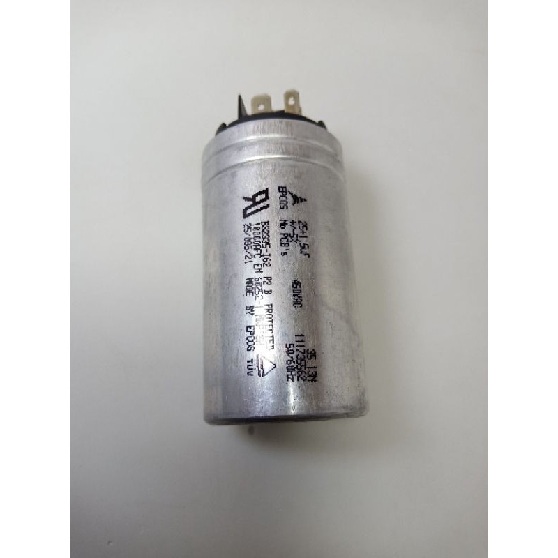 คาปาซิเตอร์แอร์ 25uf+1.5uf/450v ของแท้ EPCOS บอดี้อลูมิเนียม ขาเสียบ แคปรันแอร์ แข็งแรง ใช้ทนทาน