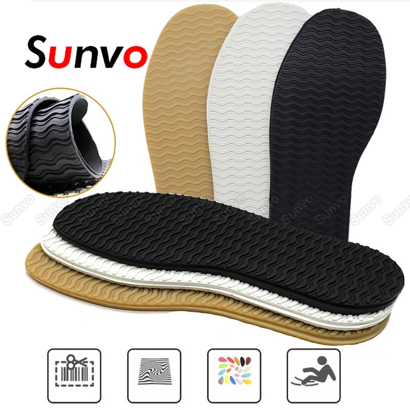Sunvo Rubber Shoe Soles Outsoles Insoles Anti Slip Foot Pads Full Sole