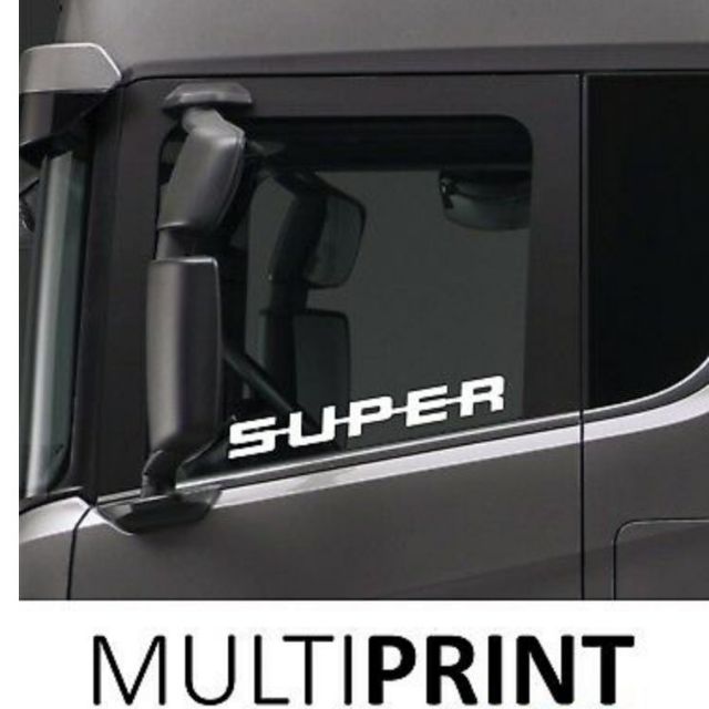 2 x Scania Super Window สติ๊กเกอร์ V8 R Series Topline Lory HGV รถบรรทุก LOR47