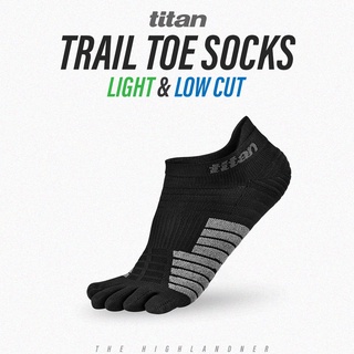 TITAN TRAIL TOE SOCKS LIGHT LOW-CUT | ถุงเท้าวิ่งเทรลข้อสั้น