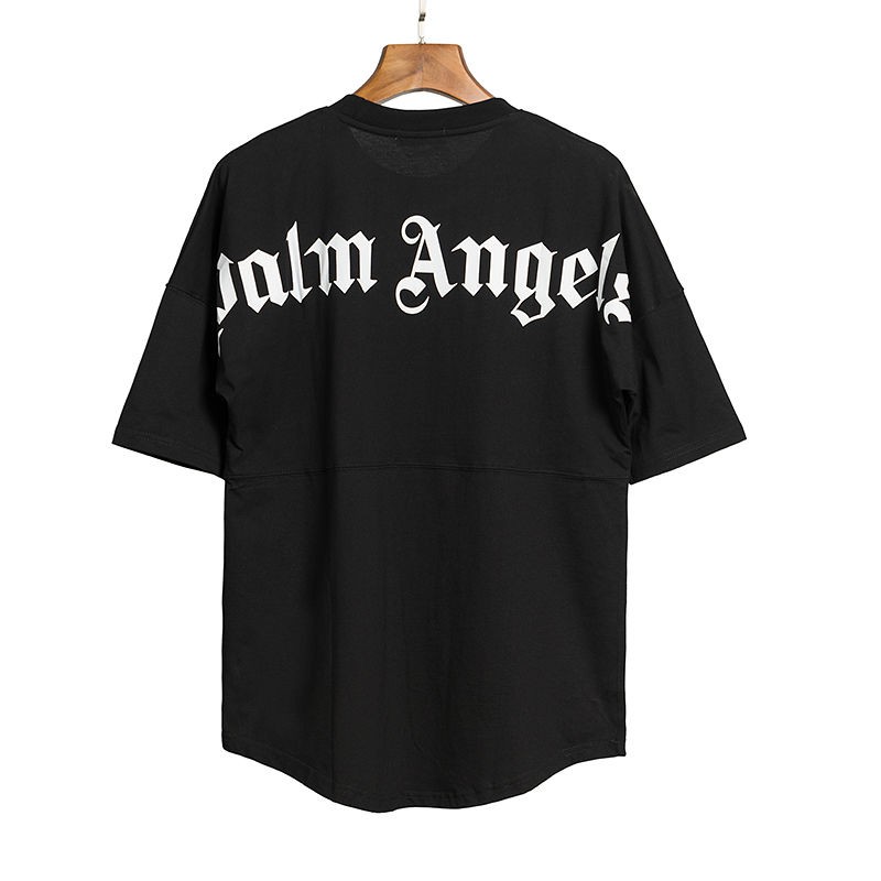 PALM ANGELS T-Shirt เสื้อยืดแขนสั้น PLAM ANGEL PA palmangels logo tee ปาล์มแองเจิลโฟมพิมพ์เสื้อยืดแขนสั้น