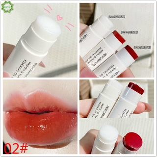 Cod Qipin HERORANGE White Tube Plant Moisturizing Lip Balm Color Temperature Change Lipstick with 3 Colors