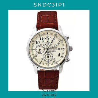 นาฬิกา SEIKO Men Chronograph SNDC31P1 สายหนัง