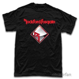 เสื้อยืดวินเทจพร้อมส่ง Gildan เสื้อยืดผ้าฝ้าย พิมพ์ลายโลโก้ Rockford Fosgate พลัสไซซ์ ของขวัญวันเกิด สําหรับผู้ชายS-5XL