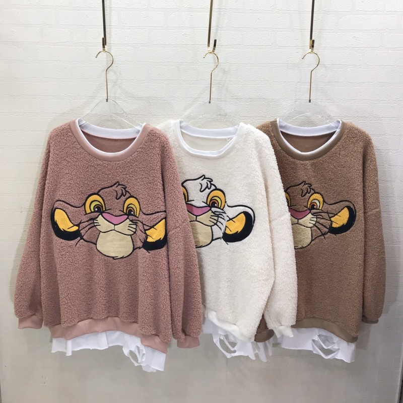 เสื้อกันหนาวแต่งขน หน้าเสือ 36NOV19