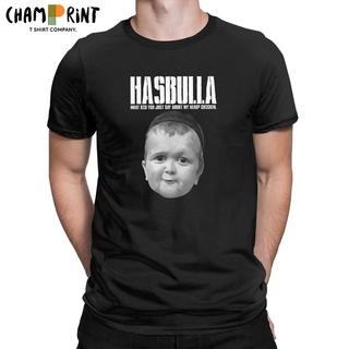 ถูกสุดๆเสื้อยืดแขนสั้น คอกลม ผ้าฝ้าย พิมพ์ลาย Hasbulla Fighting Meme สีกาบิบ สําหรับผู้ชาย