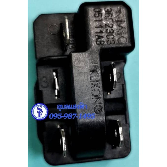 รีเลย์โอเวอร์โหลดตู้เย็นมิตซูบิชิ 4ขา 36F21L3 MITSUBISHI แท้