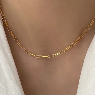 seadada สร้อยคอโซ่ สร้อยคอเกาหลี 14k  chain necklace