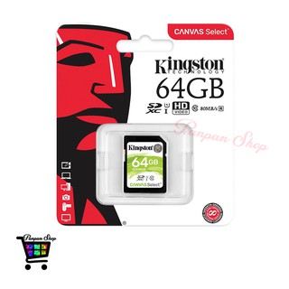 Kingston SD Card Canvas Select 64 GB Class 10 UHS-I SDHC/SDXC (SDS/64G)