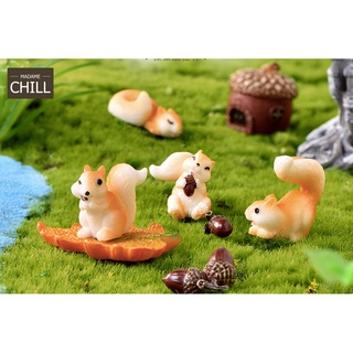 [MC888] ตุ๊กตุ่นจิ๋ว กระรอกน้อย ในบ้านอันอบอุ่น 🐿️ (1 ตัว ราคา 8, 12, 20 บาท)