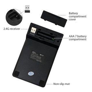 คีย์บอร์ดตัวเลขไร้สาย Numeric Mini Keypad 2.4G USB แป้นตัวเลข แป้นพิมพ์18ปุ่ม